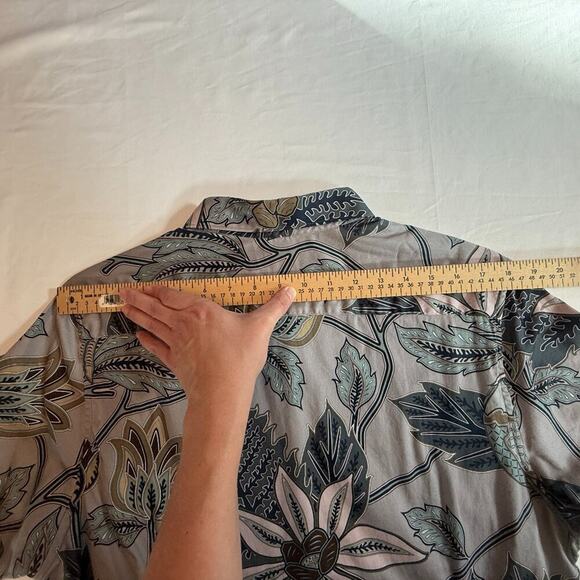 Ted Baker London Canwe Slim Fit Floral Short Sleeve Button-Up Shirt Size 5 (XL) - Picture 6 of 16